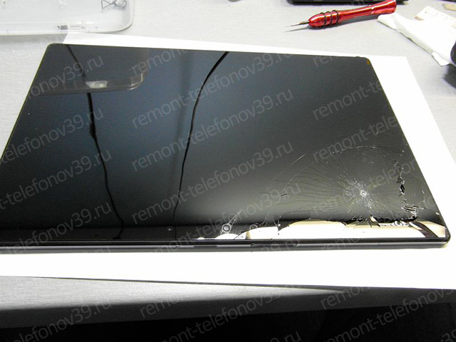 Разбито сенсорное стекло у Sony Xperia Tablet Z2