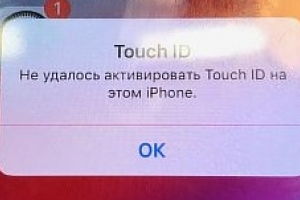Не удалось активировать Touch Id на этом iPhone